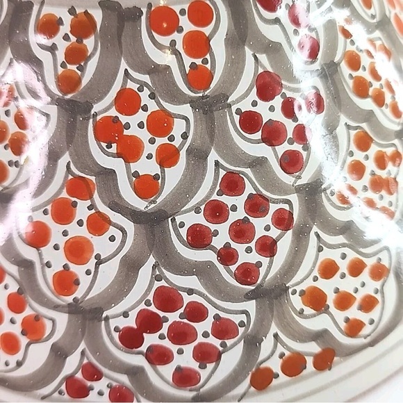 Williams Sonoma Engage Tunusian Hand Painted Tagine Utilitarian Decor Cooking - Picture 10 of 10